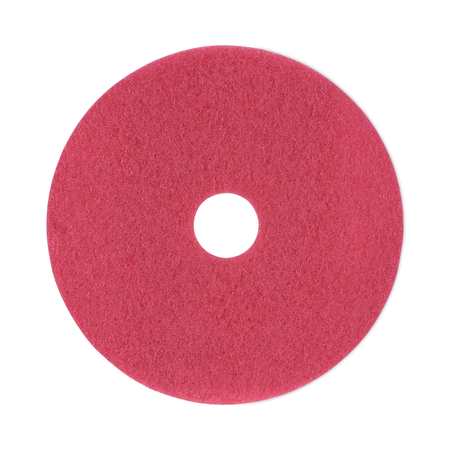 BOARDWALK Buffing Floor Pads, 18" Diameter, Red, PK5 BWK4018RED